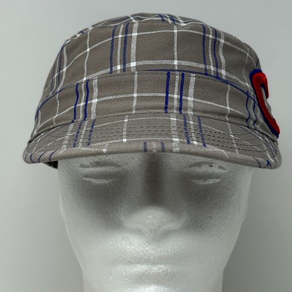 Chicago Cubs Womens Army Cadet Hat Baseball Cap MLB 47 Brand Strapback Beige - Picture 2 of 9